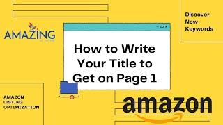 5x Your Sales! Tips for Writing or Changing Your Amazon Listing Title