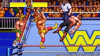 WWF Wrestlefest - Hulk Hogan, Ultimate Warrior, beat all 10 matches in 11:21, no ring outs