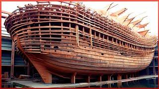 Men Repair Massive Wooden Ship Broken in Half | by @TừSiêu_HậuCầnNghềBiển