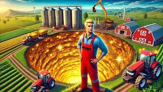 From 0$ to MEGA GOLD FARM in HUGE HOLE 