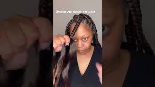 Watch me do Jumbo French Curl Braids #boxbraids #braids #jumbobraids #protectivehairstyles
