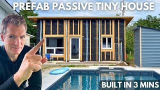 Prefab Passive TINY HOUSE build in under 3 MINUTES