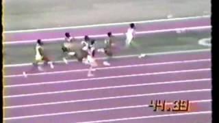 1983 800m race -ncaa of usa- Cruz 1st - Wuyke - Redwine