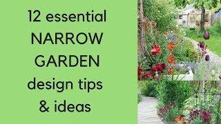 12 'narrow garden' design tips and ideas