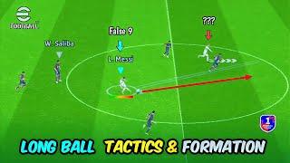 Understanding LONG BALL| Guide Best Formation & Tactics in eFootball 2024 Mobile