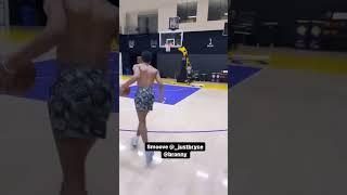 Bronny & Bryce at Lakers Facility  #shorts (via dezhonhall)