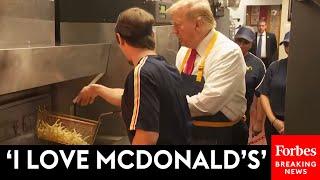 BREAKING NEWS: Trump Works The Fries At Pennsylvania McDonald's—And Accuses Kamala Harris Of Lying