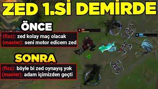 DEMİRLER ÇILDIRDI! ZED 1.Sİ DÜŞÜK ELODA OYNARSA NE OLUR? League of legends