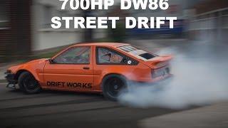 700hp AE86 Street Drifting - Driftworks  V8 DW86 Speedhunters Shoot