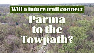 West Creek Greenway: Future bike path from Parma to the Towpath