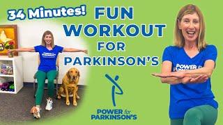 FUN Workout for Parkinson's | 34 Minute Coordination, Cardio & Balance Workout