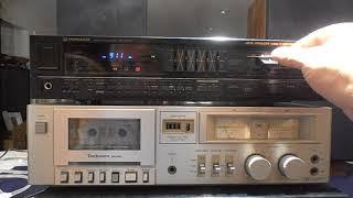 Technics M205 Tape Deck & Pioneer SX-1000 Receiver
