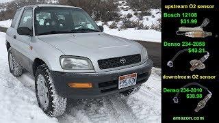 Catalytic converter and oxygen sensor replacement 1997 Toyota RAV4 (episode 9)