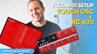 Touch OSC + the Boss RC600 - full midi setup