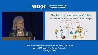 2020, NBER and the Evolution of Economic Research 1920-2020, Claudia Goldin