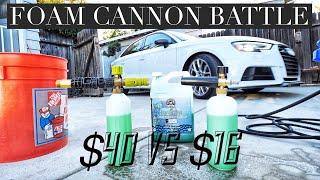 Foam Cannon Comparison ($15 Amazon Prime vs $40 SunJoe)