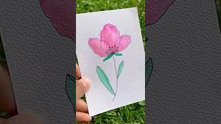 Beautiful Watercolour Flower Painting | #art #flowers #painting #satisfying #cute