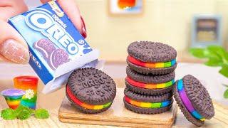 Amazing Oreo Cake Dessert, Best Miniature Oreo Chocolate Cake Decorating Recipe, Rainbow Oreo Cake