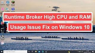 Runtime Broker High CPU and RAM Usage Issue Fix on Windows 10