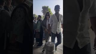 #katrinakaif with husband #vickykaushal snapped at #mumbai #airport #shorts #bollywood #actress