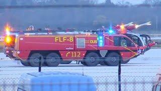 [SICHERHEITSLANDUNG AM FLUGHAFEN DÜSSELDORF] - Feueralarm in Flugzeug | Fehlalarm -