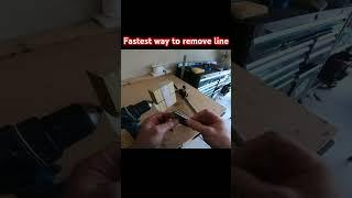 How To Unspool A Reel In Seconds #fishing #fishinghack