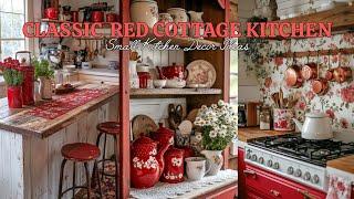 REDISCOVER SMALL KITCHEN OF YOUR DREAMS: Innovate with CLASSIC RED to Cultivate Aesthetic HOME DECOR