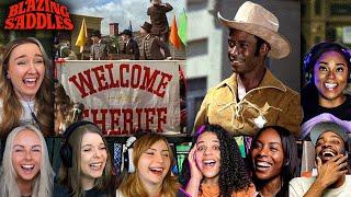 TOP "The SHERIFF is Near" Reactions! Blazing Saddles (1974) Movie Reaction *First Time Watching*