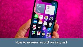 How to screen record on iPhone? #screenrecorder #ios17 #iphone