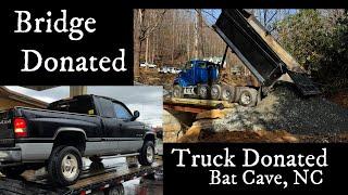 Tornados & Floods From Helene Hit Bat Cave, NC.: Truck & Bridge Donated to Help the Victims Recover