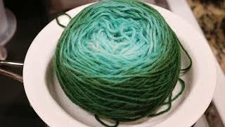 Bonus Yarn! Cake Dyeing in Leftover Dye