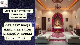 Innerspace Interiors Hyderabad, Get Best Pooja Mandir Interior  Designs @ Budget Friendly Price