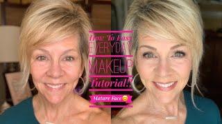 How To Easy Everyday Makeup Tutorial! Mature Face!