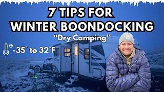 Winter Boondocking: 7 Tips for Staying Warm & Prevent Freezing