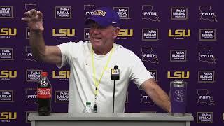 LSU Brian Kelly talks Tigers work during open date