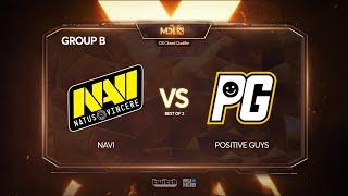 Positive Guys vs Na`Vi, MDL Chengdu Major Qualifier, bo2, game 1 [Inmate]