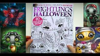 ОБЗОР ЖУРНАЛА COLOURING HEAVEN  - Frightlings Halloween | раскраски антистресс