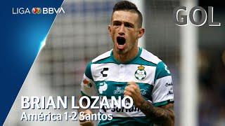 Gol de B. Lozano | América 1 - 2 Santos Laguna | Liga BBVA MX - Apertura 2019  - Jornada 17