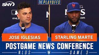 Jose Iglesias and Starling Marte on importance of Mets closing out NLDS at Citi Field | SNY