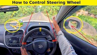 Car Driving Training : How to Control Steering Wheel | Perfect Left Right Side Judgement in Car