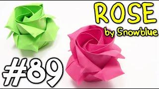 Origami ROSE easy origami - Yakomoga EASY Origami tutorial