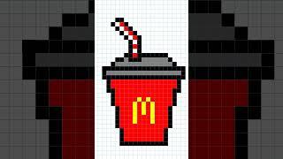 Рисуем по клеточкам стаканчик из МакдональдсаWe draw a cup from McDonald's on the cells | shorts