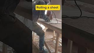 rolling up the sheet with the rotor cutter #vhwoodart #wood #carpenter #woodwork #trending #shotrs
