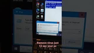 How to remove virus in 10 sec from your computer (without software) run cmd type -mrt