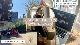 WORK WEEK IN MY LIFE | graphic designer balancing a 9-5 & freelance work