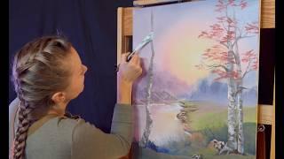 Oil Painting Tutorial #22 “Hazy Sundown” by Kaylee Rakowski