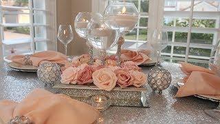 DIY Dollar Tree Glam Candle Holder | Bling Wedding Centerpiece