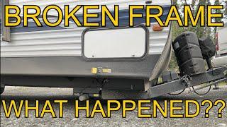 WORST TRAVEL TRAILER ISSUE: BROKEN FRAME: DON’T BUY THIS TRAVEL TRAILER