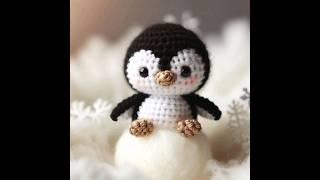 아기 펭귄 인형(a baby penguin doll) #인공지능 #코바늘 #펭귄 #코바늘인형 #인형 #아기 #ai #craft #crochet #penguin #doll