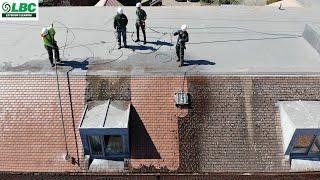 Pressure Washing A HUGE Roof!